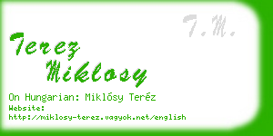 terez miklosy business card